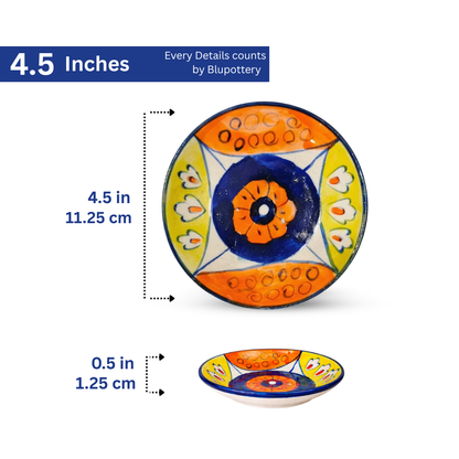 Hand-Painted Ceramic Mini Wall Plates (Set of 2)