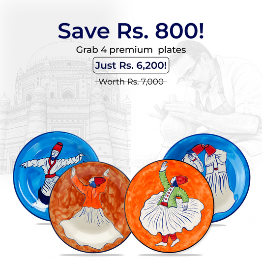 4x Wall Decore Plate Bundle