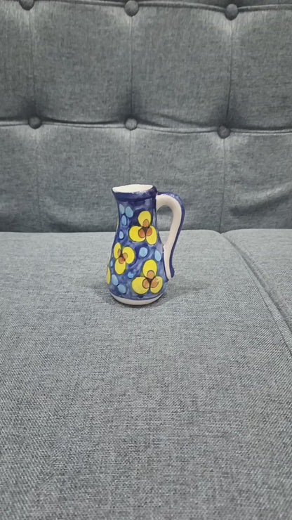 Hand-Painted Ceramic Mini Pitcher Vase